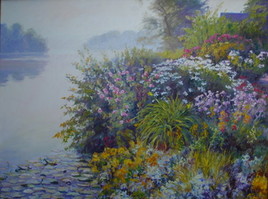 jardin devant la Seine