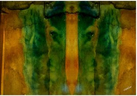 reste de jus  aquarelle + numérique