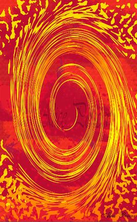 Tourbillon jaune et or