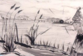 Le soleil dans les roseaux