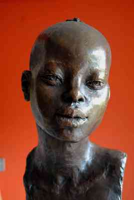 Sculpture Terre cuite patinée 50 cm