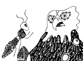 La fourmi et l'aigle