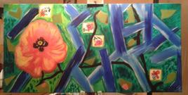 Coquelicots dans l'abstrait