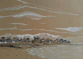 Port Navalo, sous les &eacute;charpes de gris du petit matin