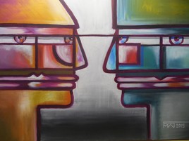 Visages de sexe oppos&eacute;