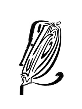 Affiche visage abstrait