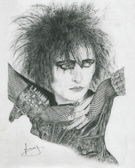 Dessin de portrait de Siouxsie Sioux