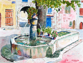 Fontaine de la Cour à Barjols en Provence