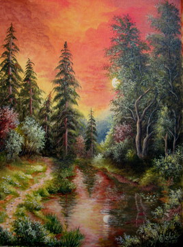 L'&eacute;tang endormi.