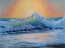 la mer coucher de soleil