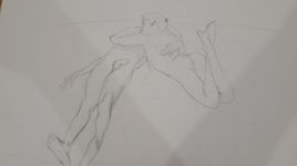 Nu couch&eacute; &agrave; deux