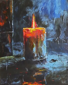 La bougie allumée