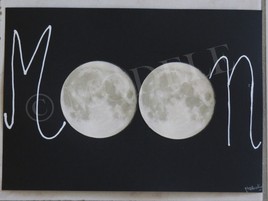 Moon Lune Papier Paper Scrapbooking Art