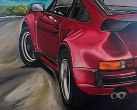 La porsche rouge