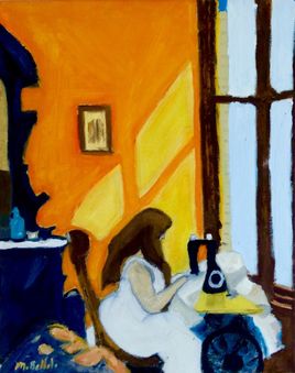 La femme &agrave; la machine a coudre