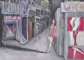Woman in the street