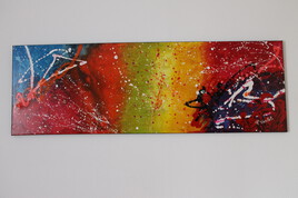 Tableau moderne &agrave; la peinture acrylique pour la d&eacute;coration, peinture d'art contemporain, sur toile