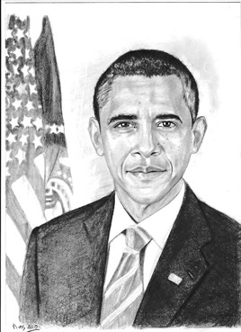 Portrait Barack Obama