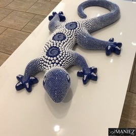 Salamandre bleu roi silicone de MANIEZ Eddy