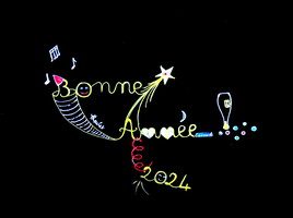 Bonne année 2024 ! Drawing : Happy New Year 2024 !