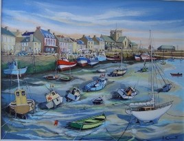 le port de barfleur mar&eacute;e basse