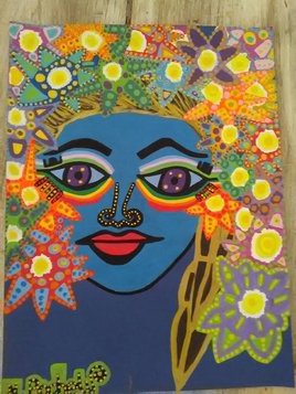 Ma blue fairy orn&eacute;e de fleurs