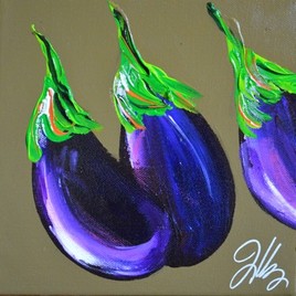 peinture d'aubergines