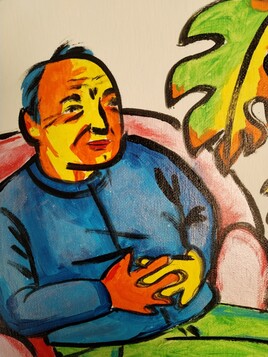 La sieste quotidienne du Douanier papa