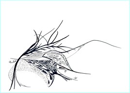 Arbre et colline / Drawing Tree and hill