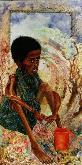 enfant touché par le marasme