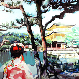 geisha au lac