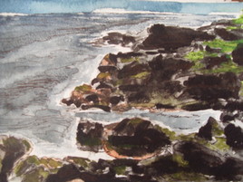 Marine sentier du cap jaune