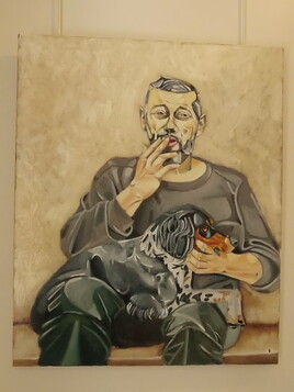 L'oncle ren&eacute; et son chien