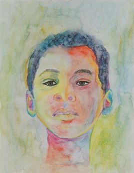 "enfant de couleur" aquarelle JfG