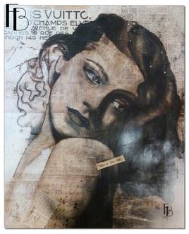 Tableau sur toile "Coeur gai Coeur triste".