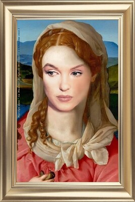 La Madone d'Agnolo Bronzino revisitée par Marilyn .