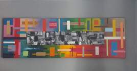 Tableau moderne &agrave; la peinture acrylique pour la d&eacute;coration, peinture d'art contemporain sur toile