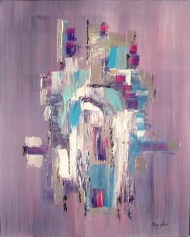 Polychrome sur mauve