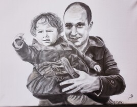 David et sa petite Clara(vendu)