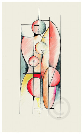Art abstrait d'inspiration Bauhaus