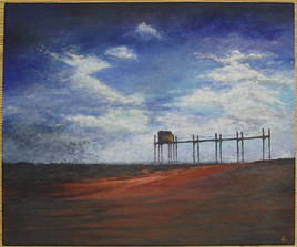 Ponton en bord de mer