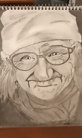 Vieille dame rigolote