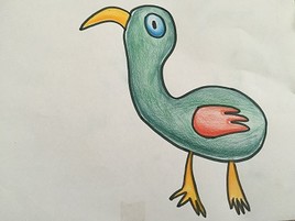 Bizare cet oiseau