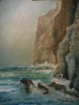 Au pied de la falaise