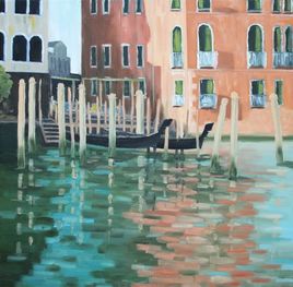 Venise - terrasse au bord du canal
