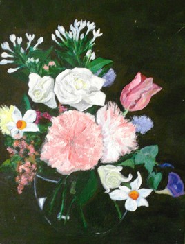 Bouquet aux pivoines