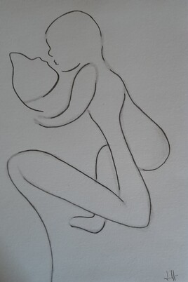 L enfant et sa m&egrave;re