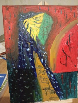 Une route en direction d'un &eacute;trange immeuble