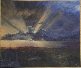 Eclaircie apr&egrave;s un orage sur l'ile de beaut&eacute;