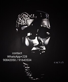 Le visage de l'homme noir